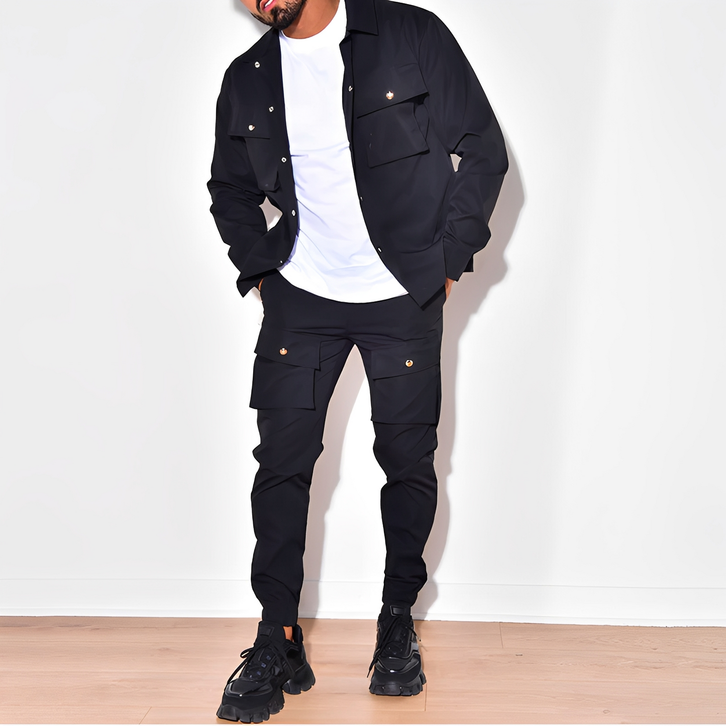 Arjay - Ensemble cargo homme moderne en deux pièces