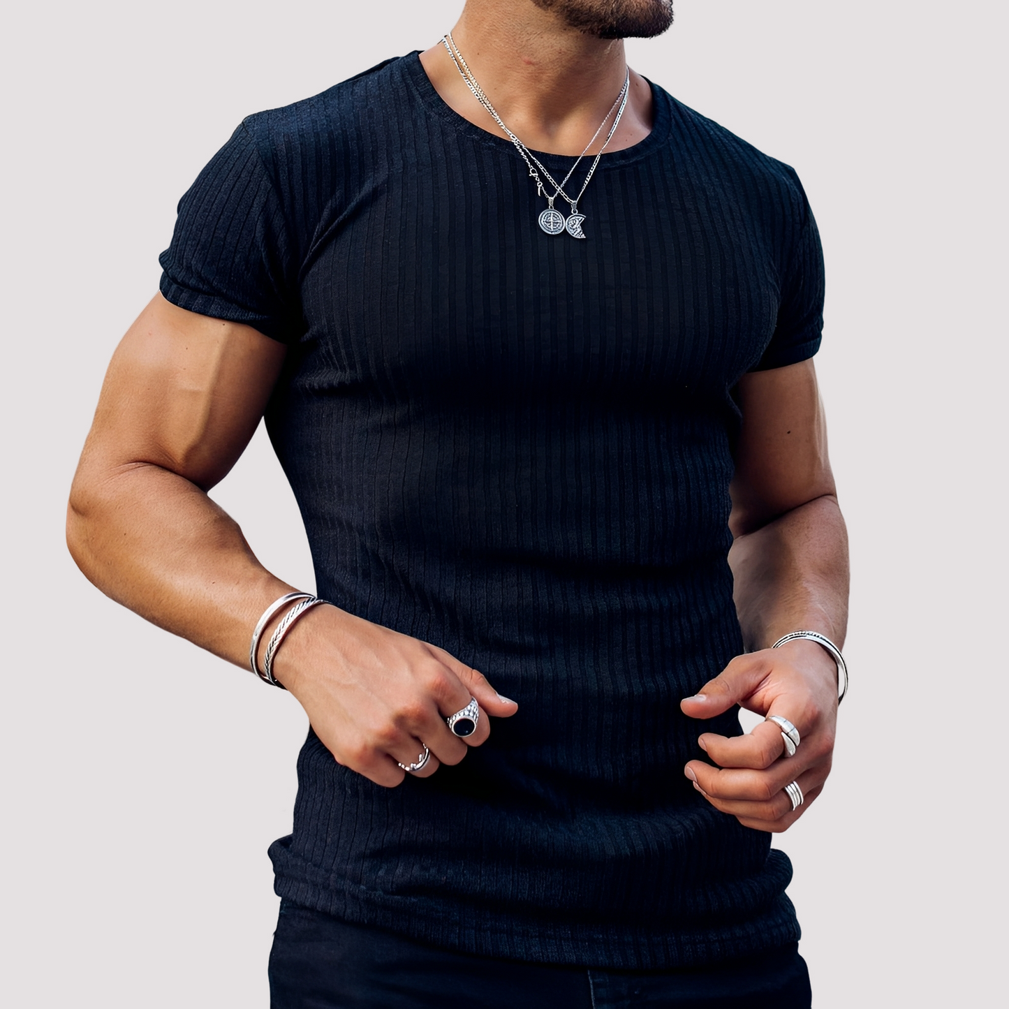 Jack - T-shirts moulants en tissu extensible