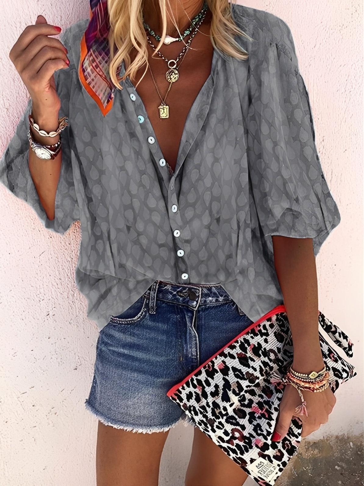Jesse – Blouse pour femme – coupe ample et décontractée