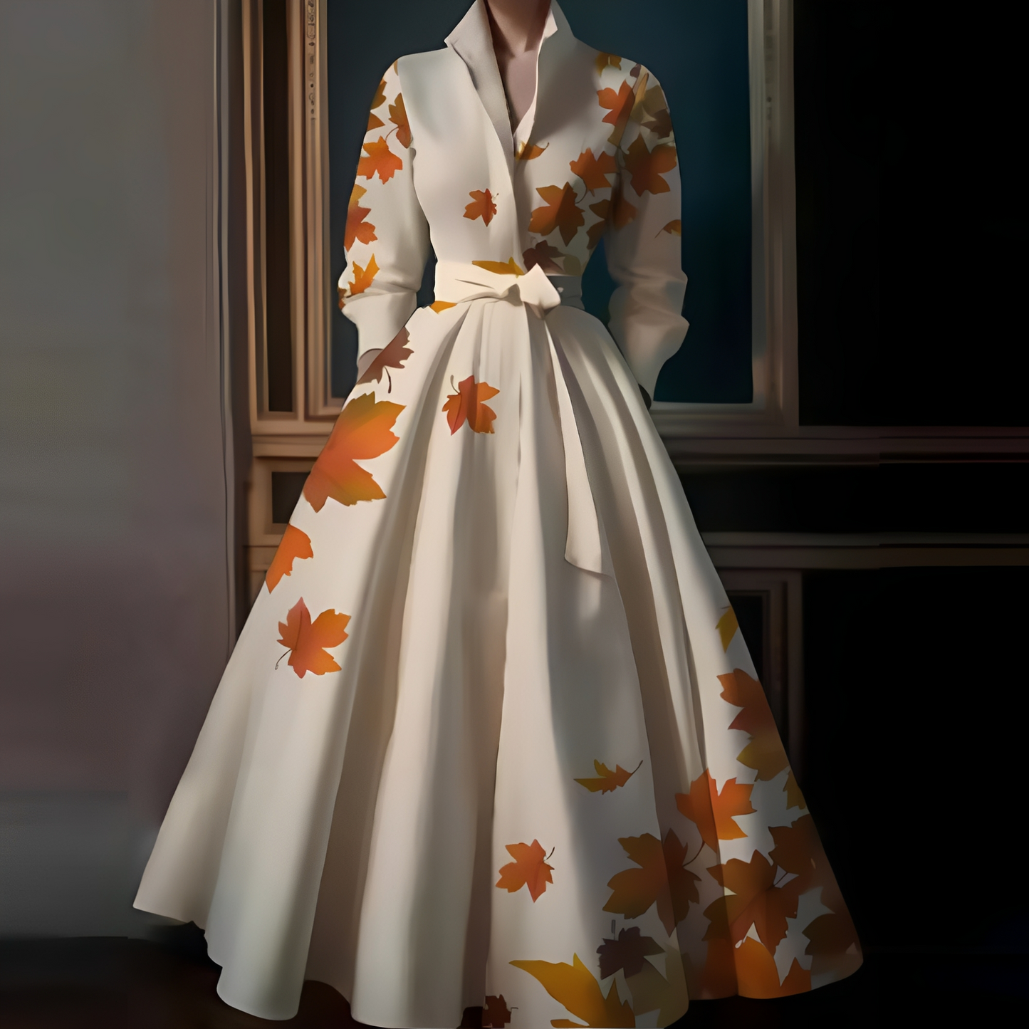 Megan - Élégante robe longue avec ceinture pour femmes