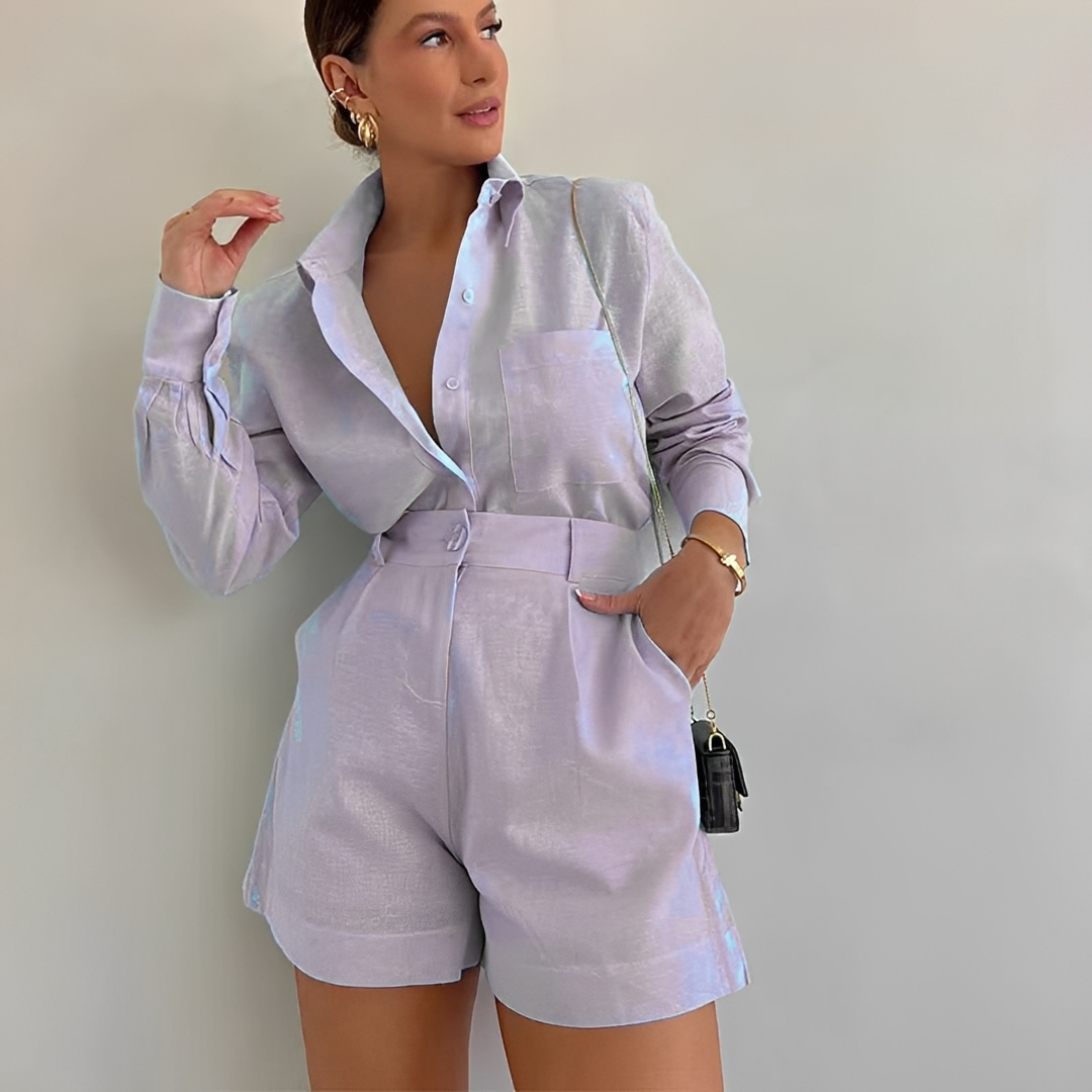 Yasin - Ensemble Short Ample à Manches Longues