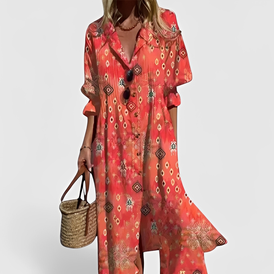 Millie - Robe midi florale stylée