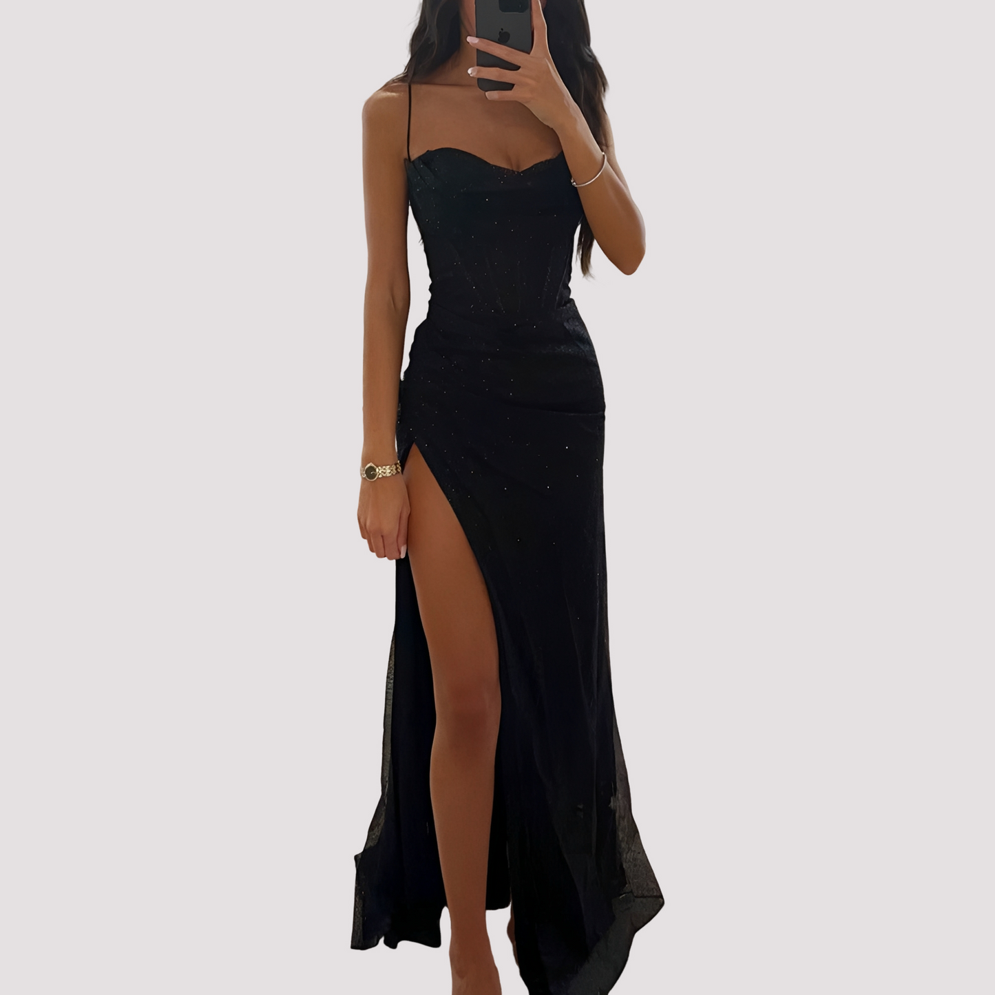 Bonnie - Robe Longue Élégante avec Ouverture