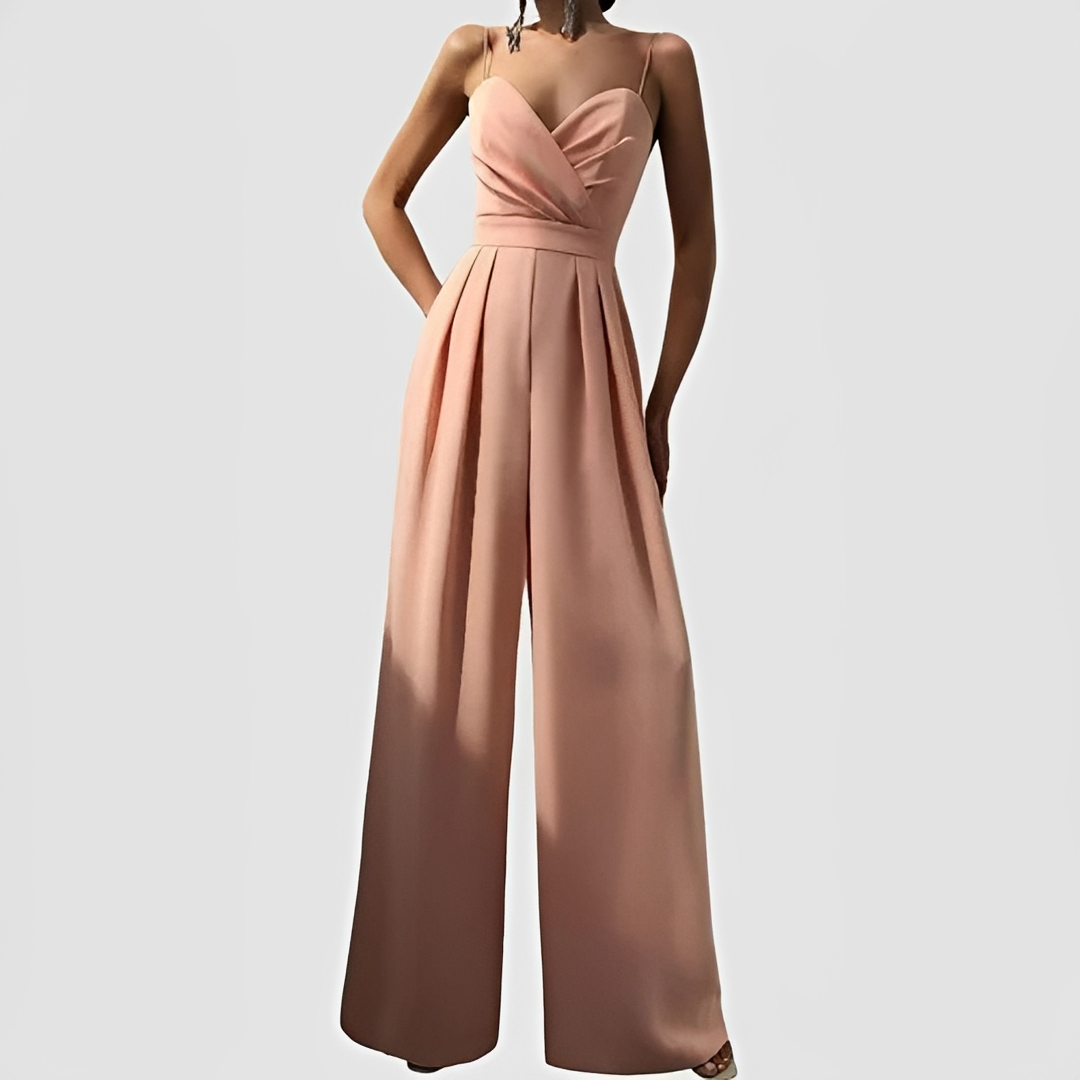 Glysha - Combinaison élégante pour femme à jambes larges