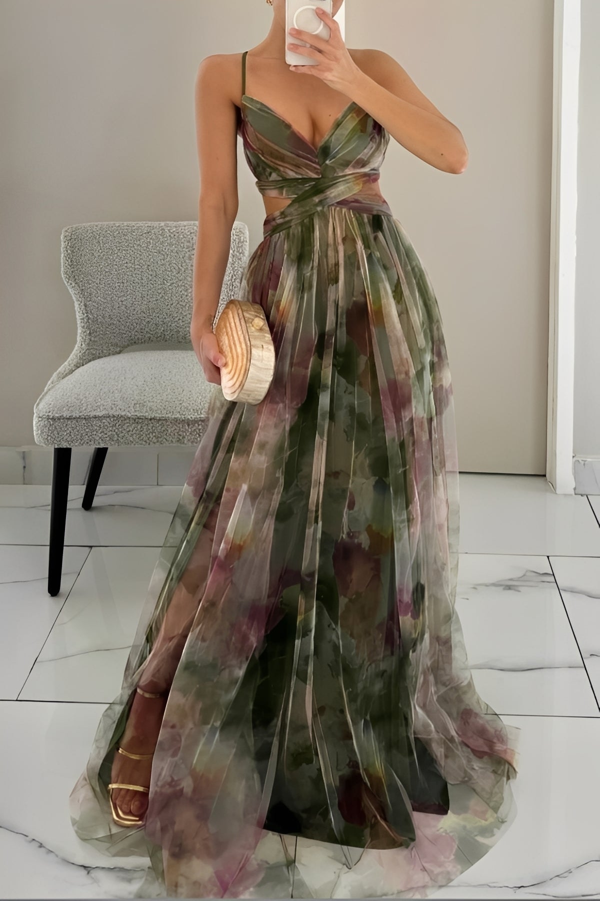Davina - Robe Maxi Évasée Élégante