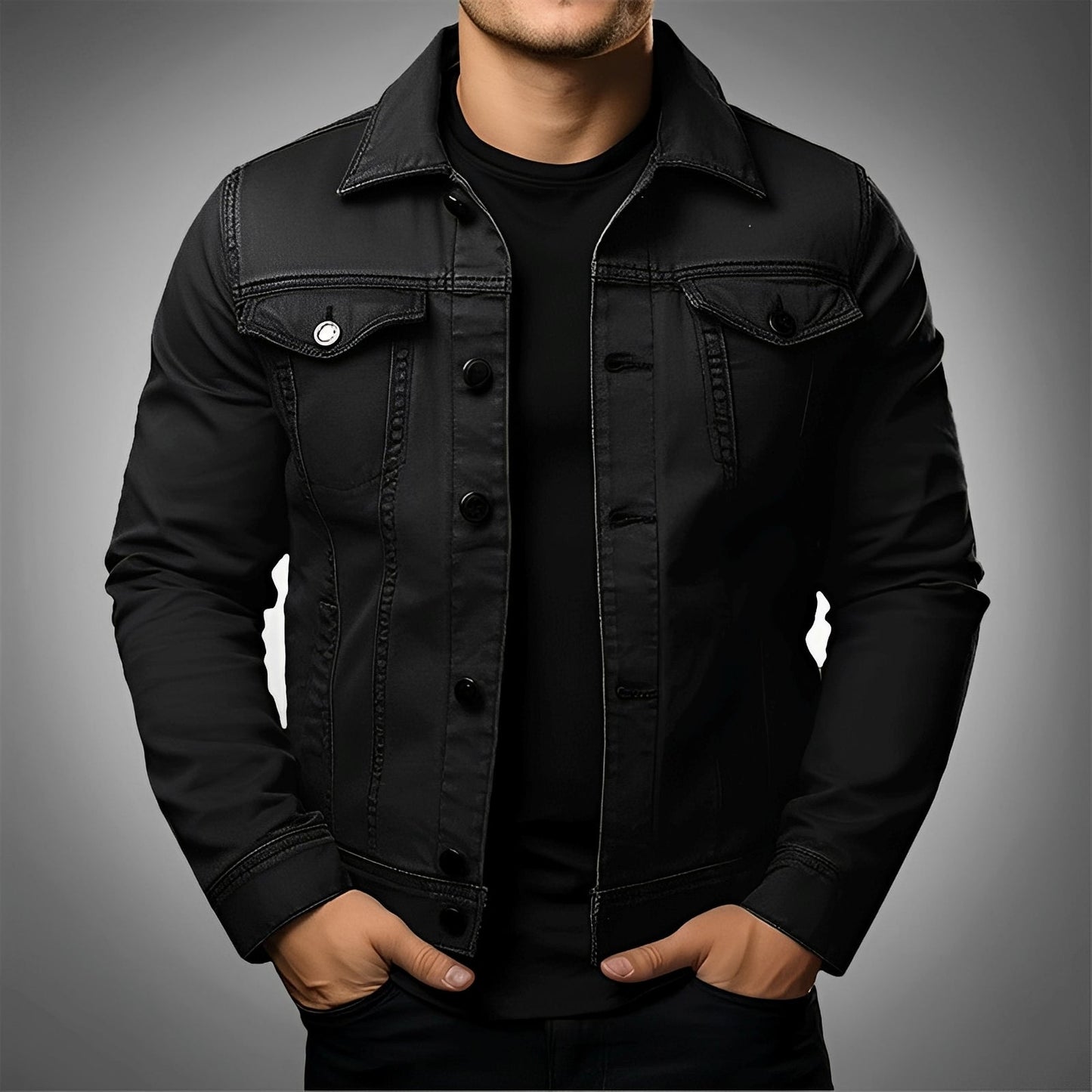 Leroy - Veste en jean moderne pour hommes