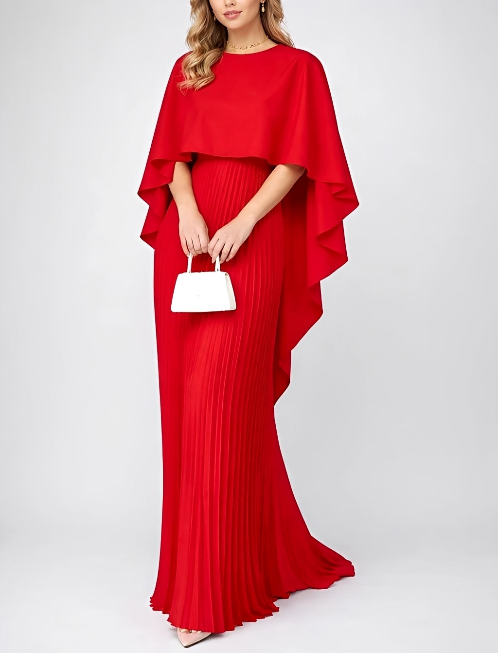 Zuzanna - Élégante Robe Longue en Tissu Texturé