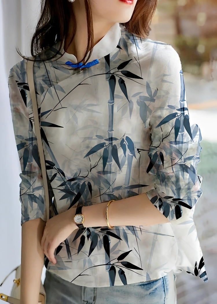 Margaret - Blouse chic à fleurs pour femmes