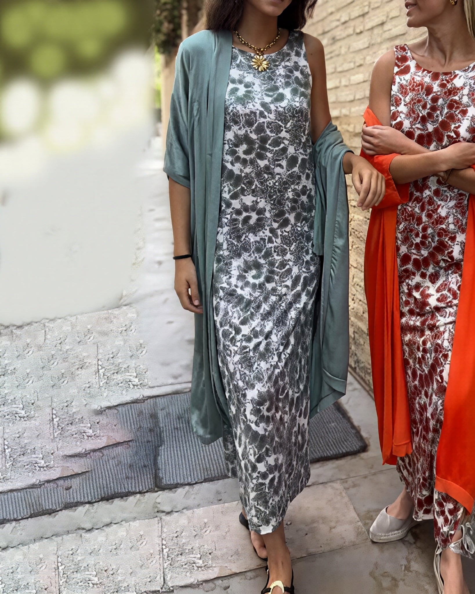 Sophia - Maxi robe pour dame avec un design imprimé