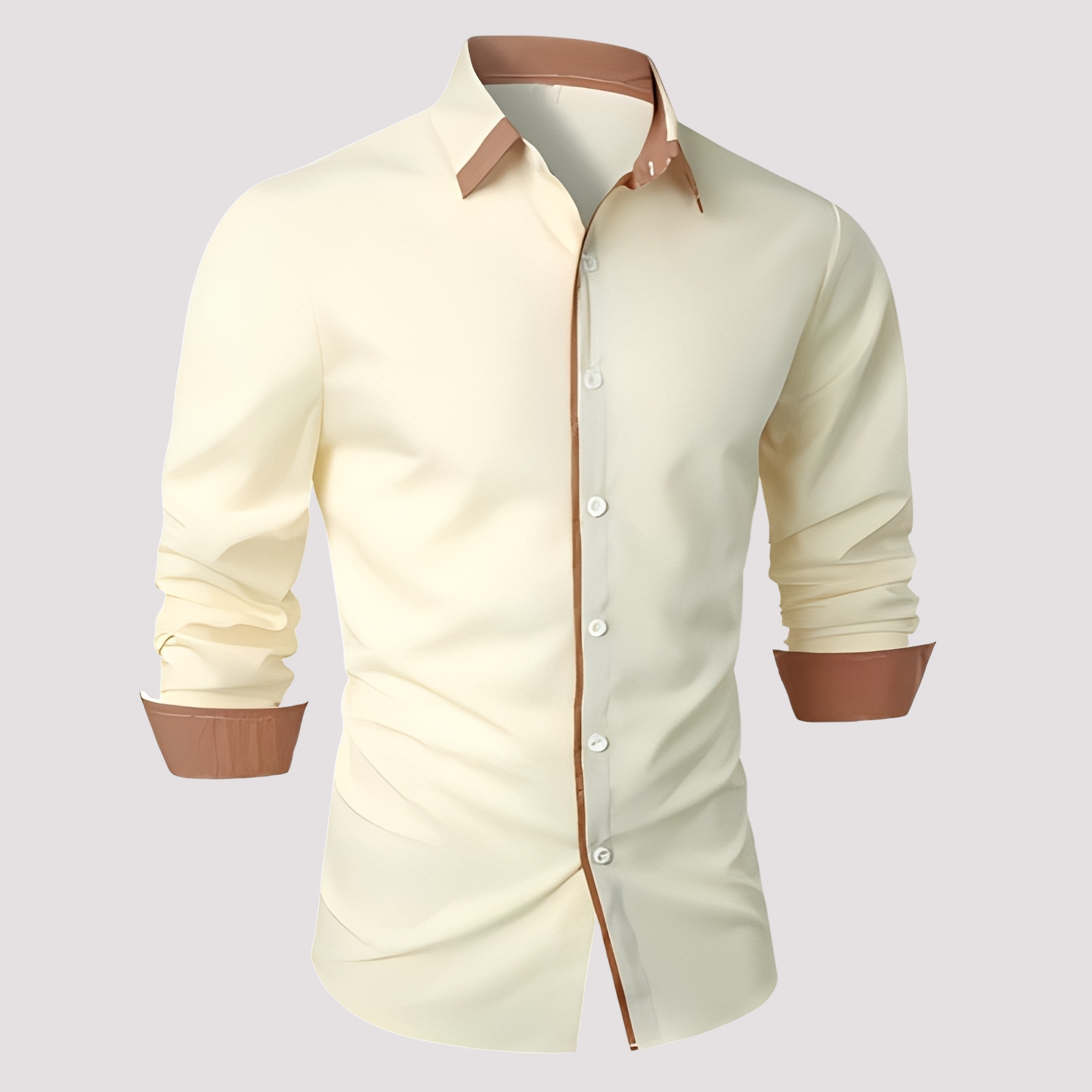Samuel - Élégante surchemise à manches longues pour hommes