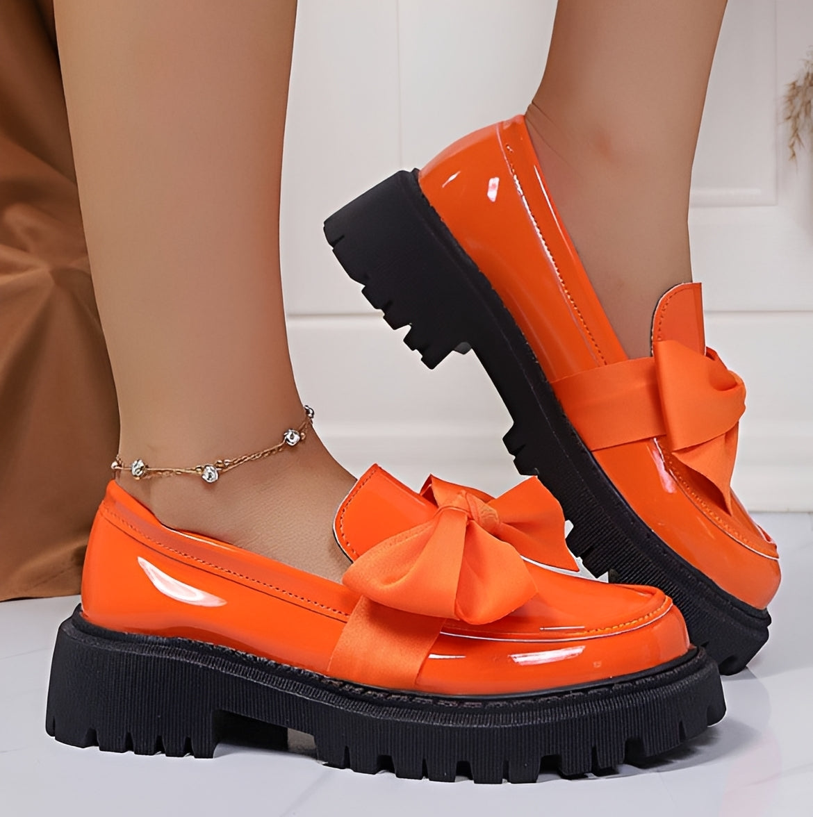 Yasir - Mocassins chics avec noeud papillon
