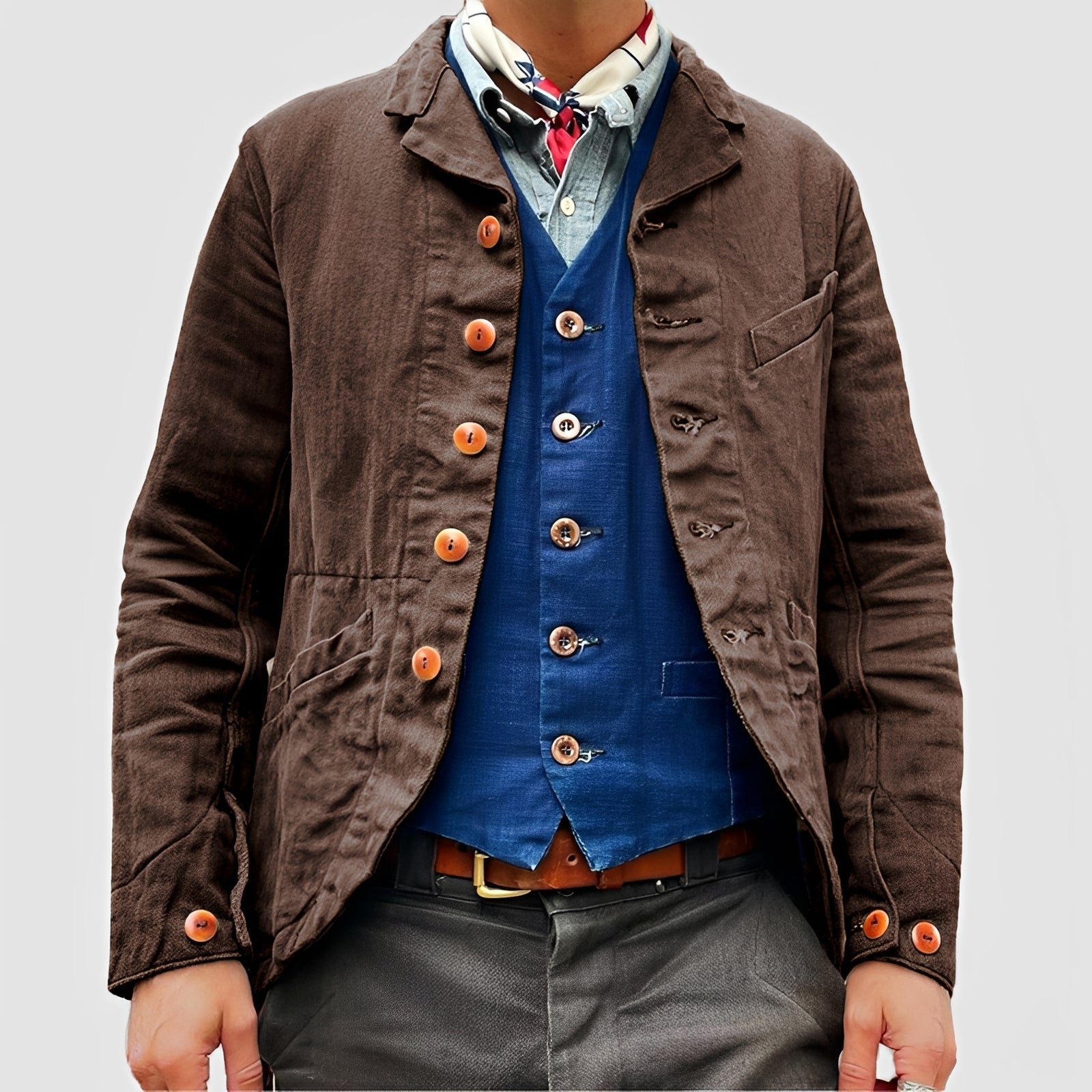 Rick - Veste large avec plusieurs poches