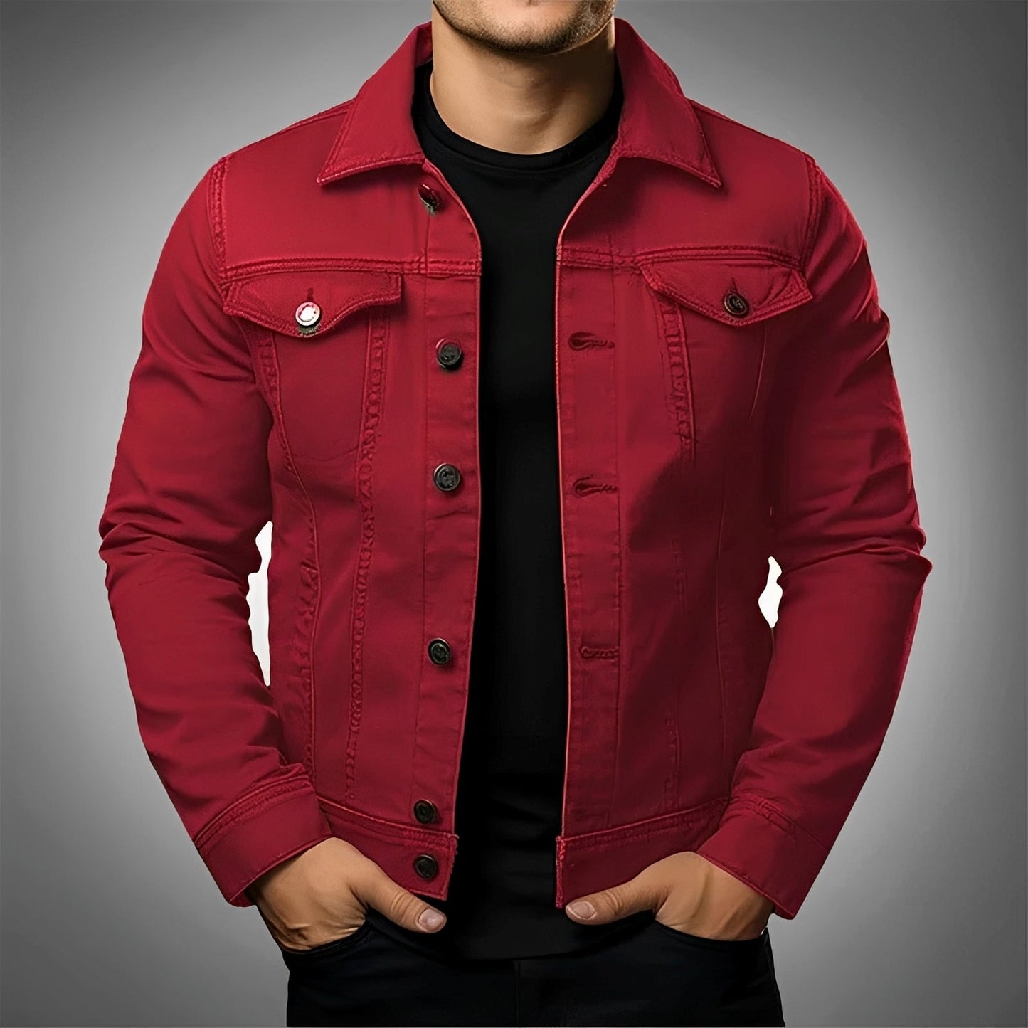 Leroy - Veste en jean moderne pour hommes