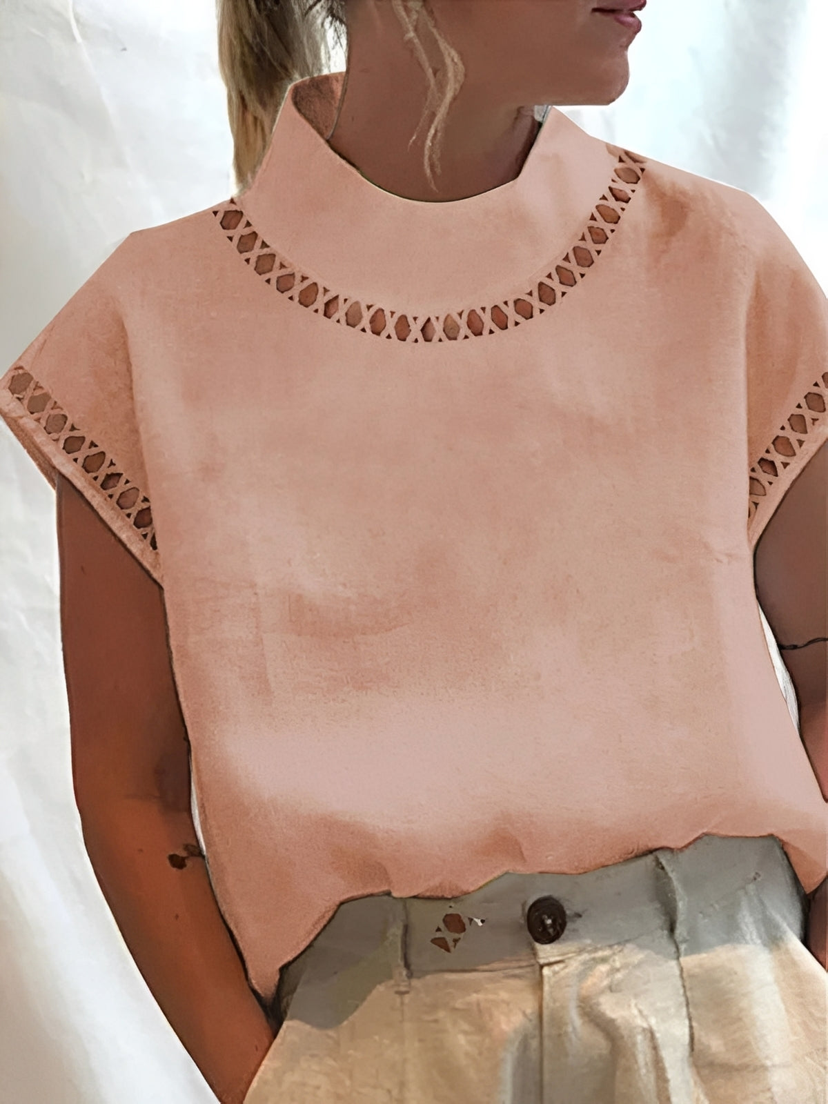 Nannie - Haut chic avec ouverture pour femmes