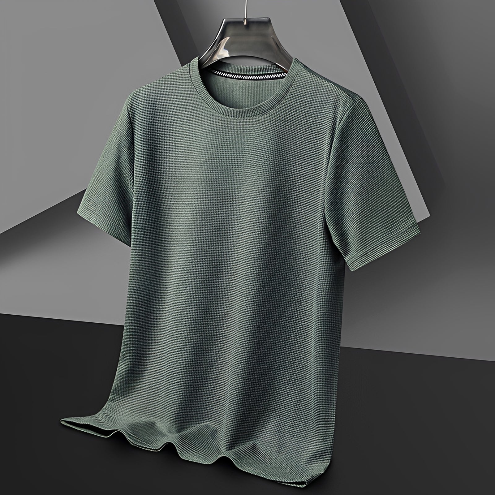 Jed - T-Shirt Texturé Décontracté