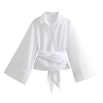 Shania - Haut chic et relax avec ceinture pour femmes