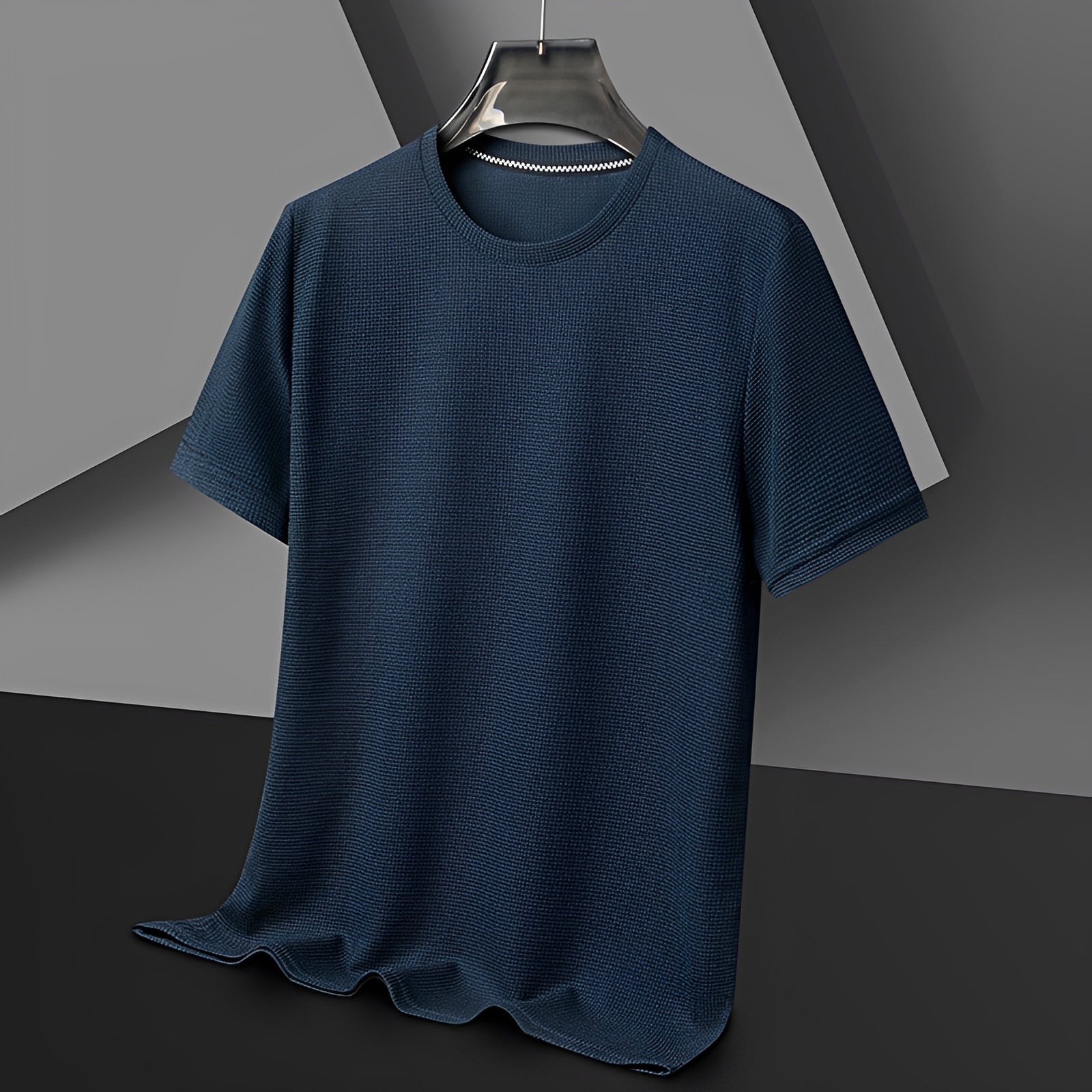 Jed - T-Shirt Texturé Décontracté