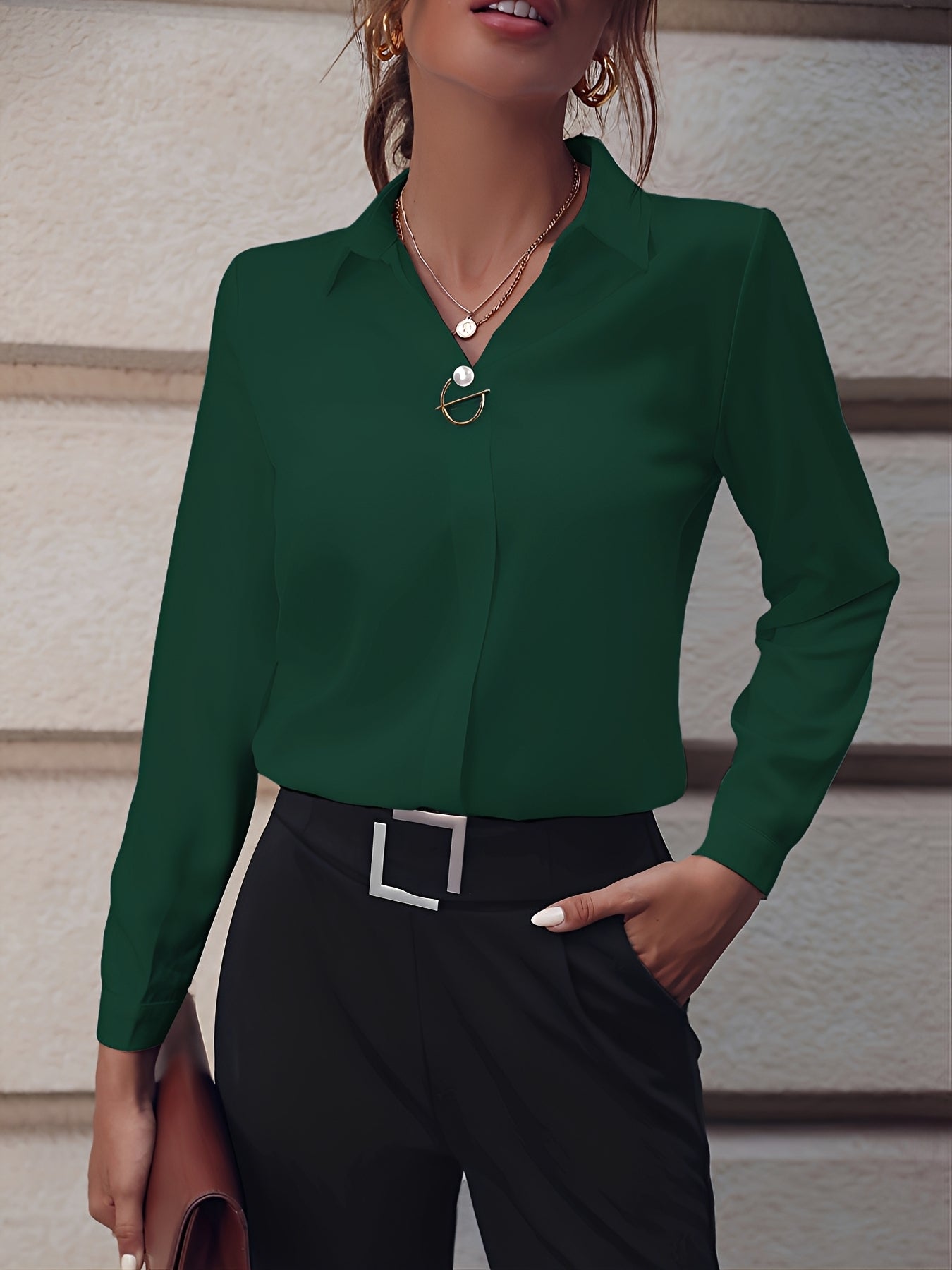 Erica - Chemise chic à manches longues