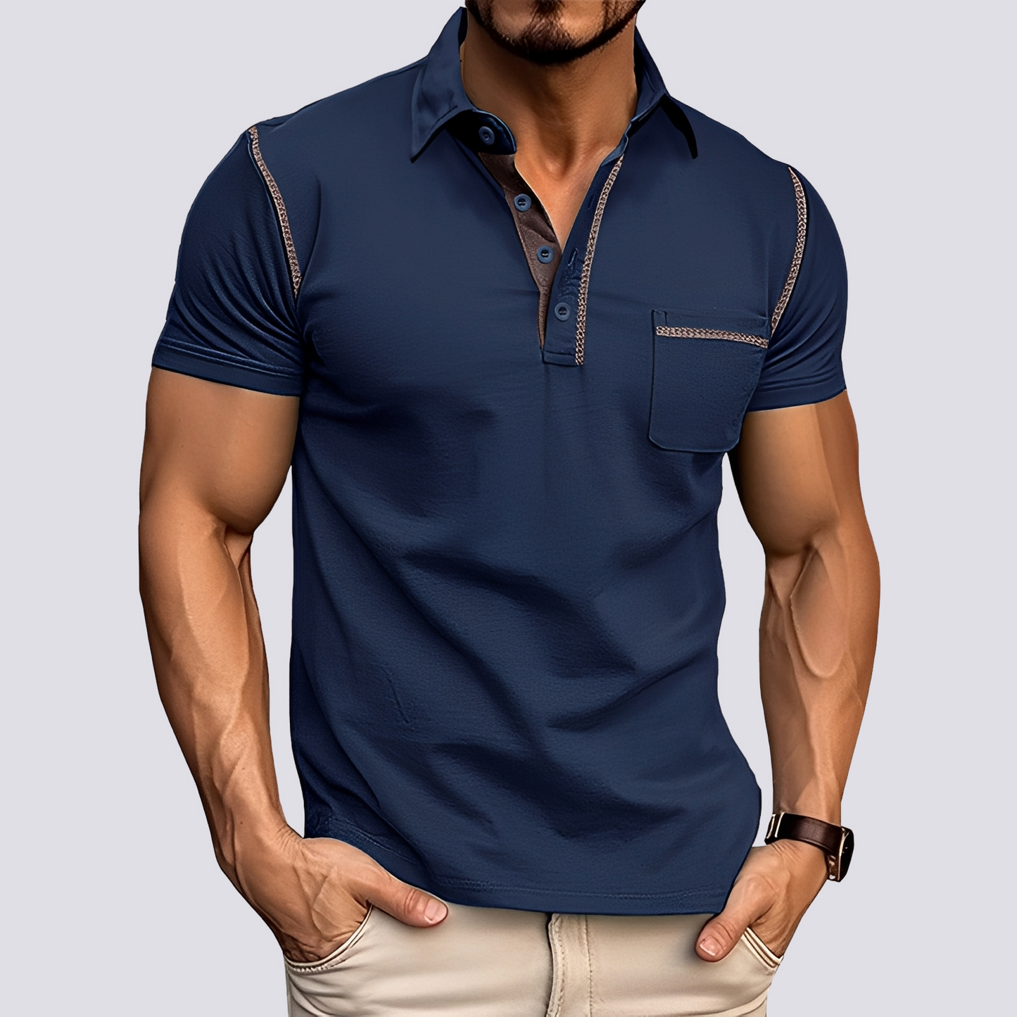 Stefan - Polo élégant et léger pour hommes