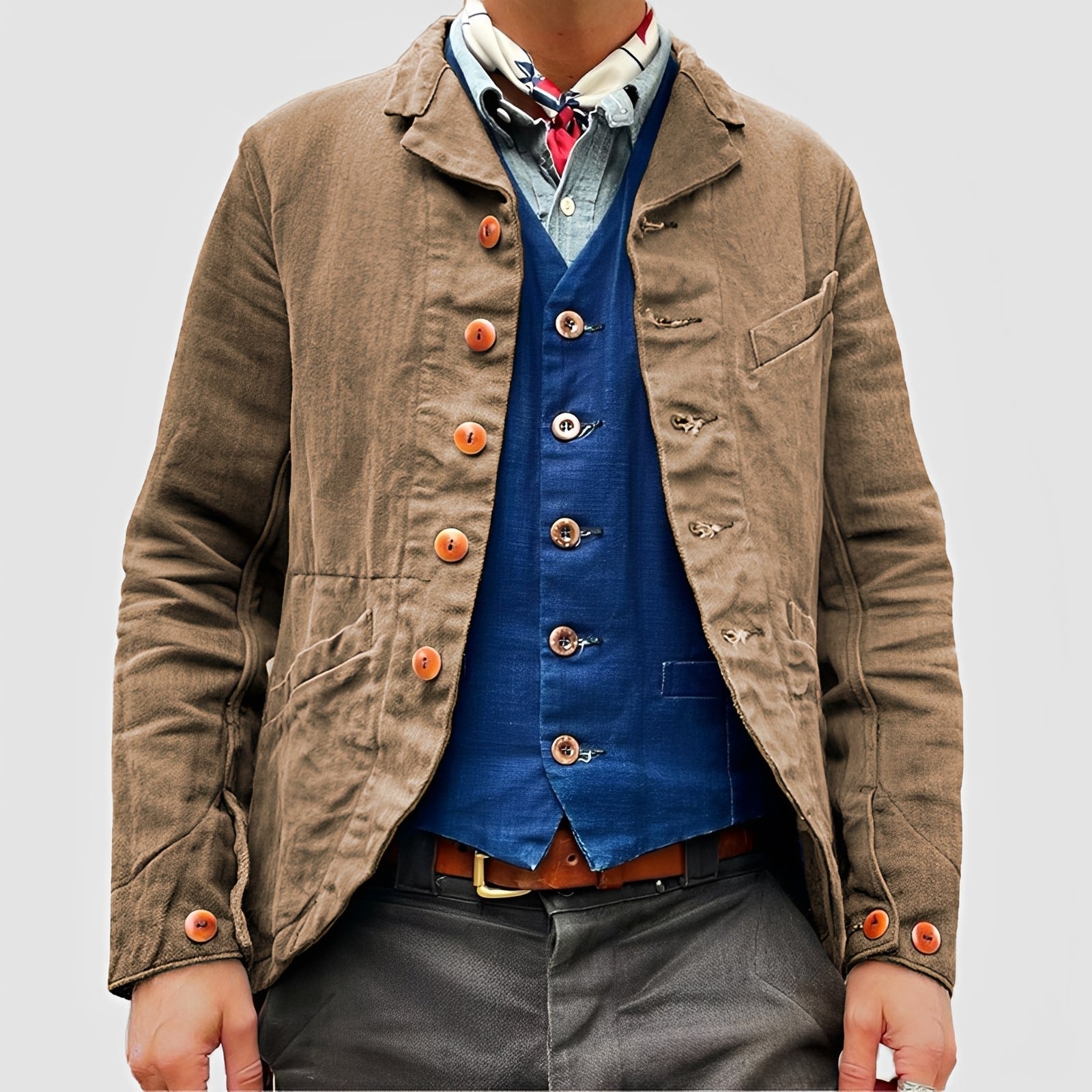 Rick - Veste large avec plusieurs poches