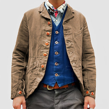 Rick - Veste large avec plusieurs poches