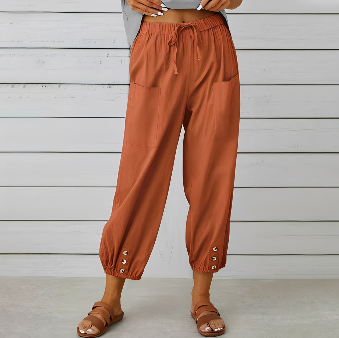 Christa - Pantalon ample, relax et court pour femmes