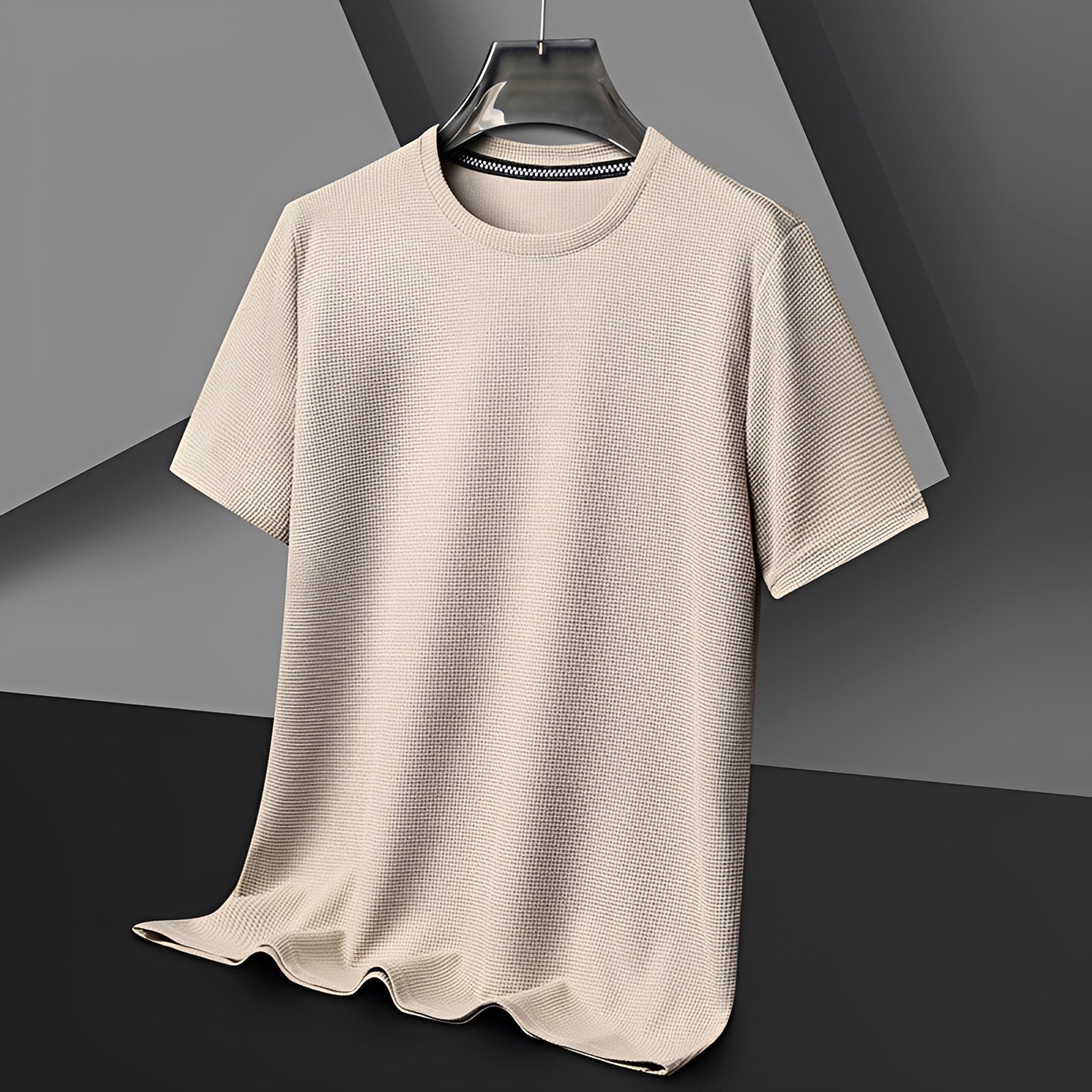 Jed - T-Shirt Texturé Décontracté