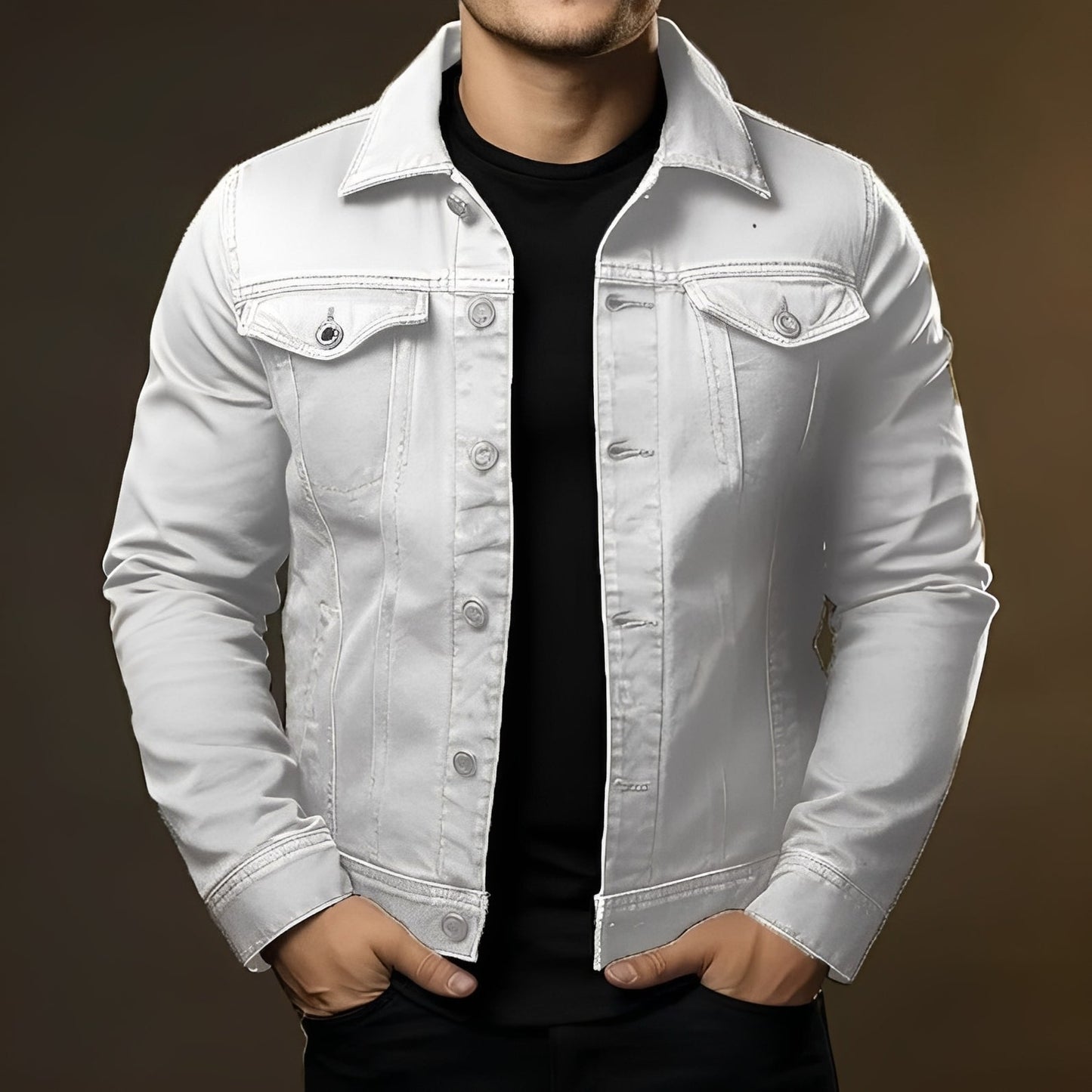 Leroy - Veste en jean moderne pour hommes