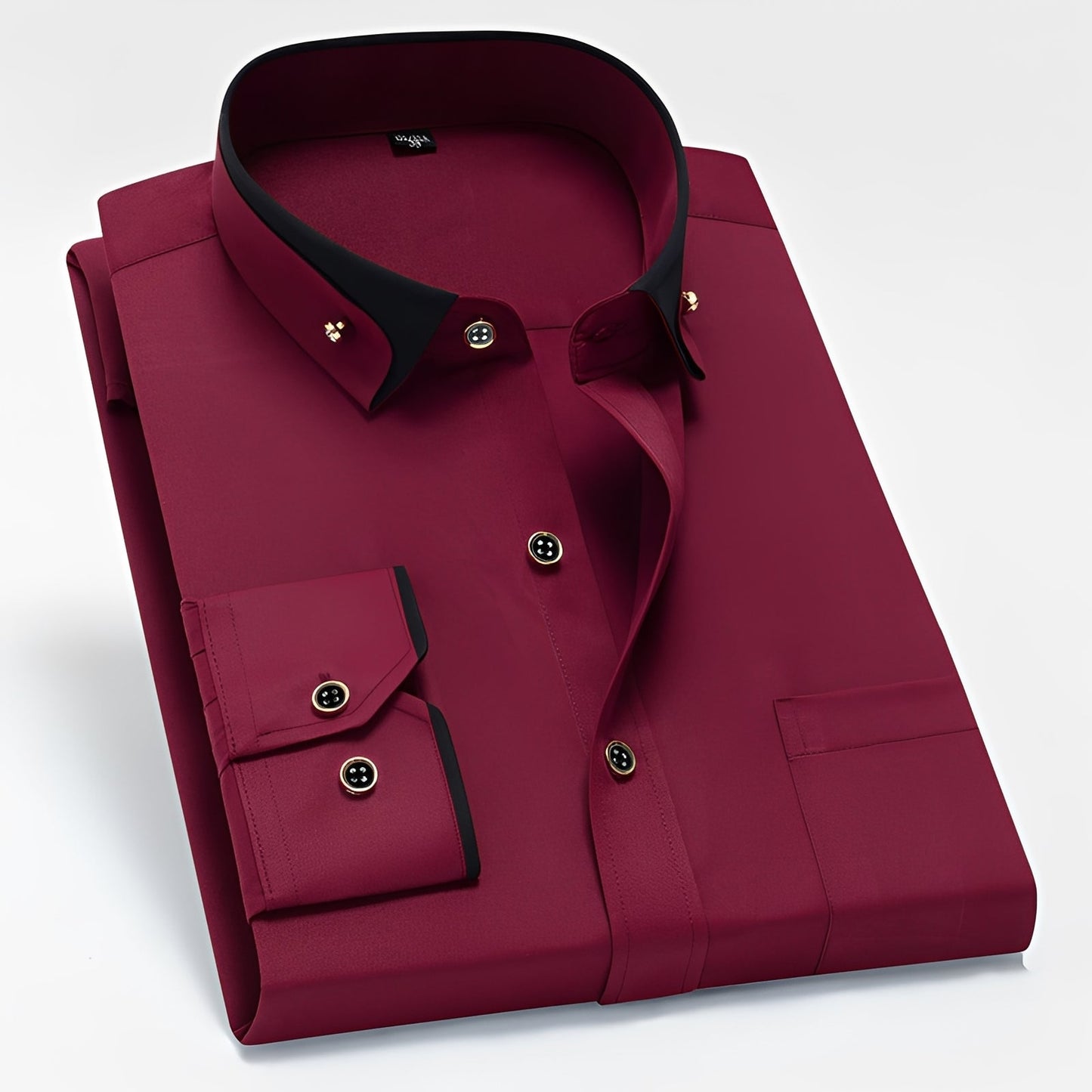 Glindel - Chemise homme classique à manches longues