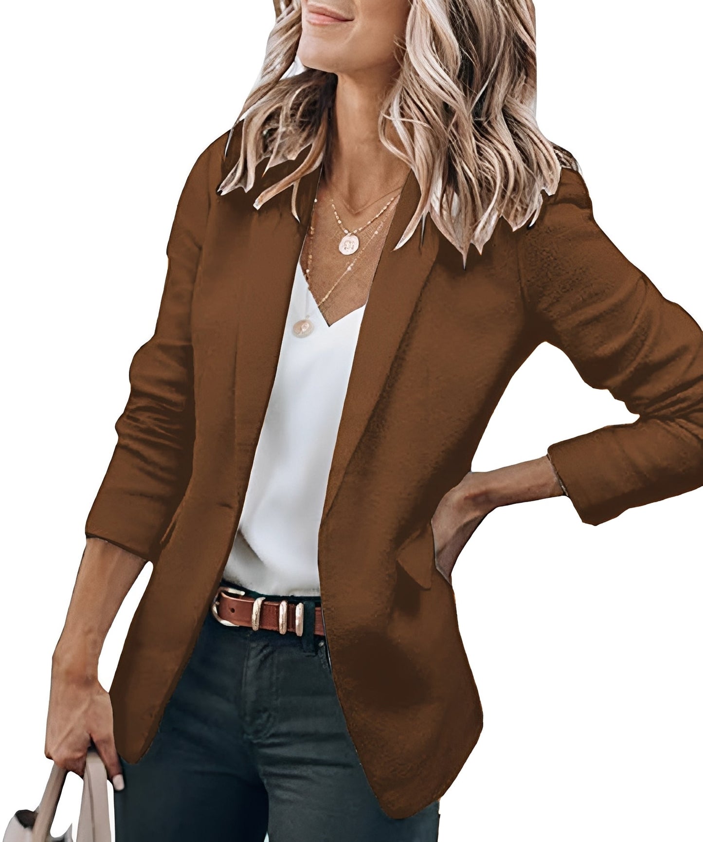 Fannia - Blazer élégant à un bouton pour femmes