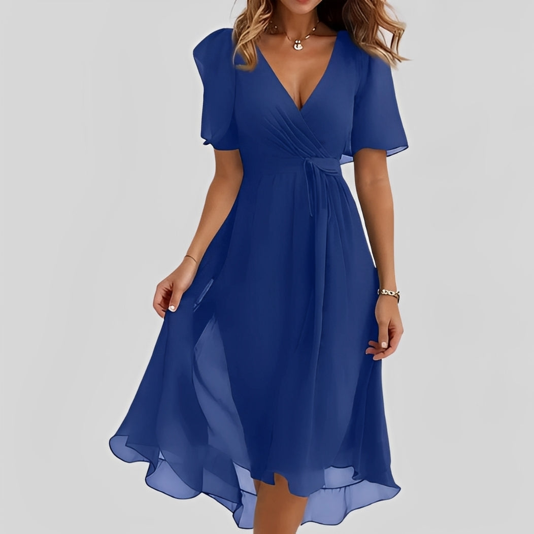 Emelia - Robe en tissu léger à motifs floraux