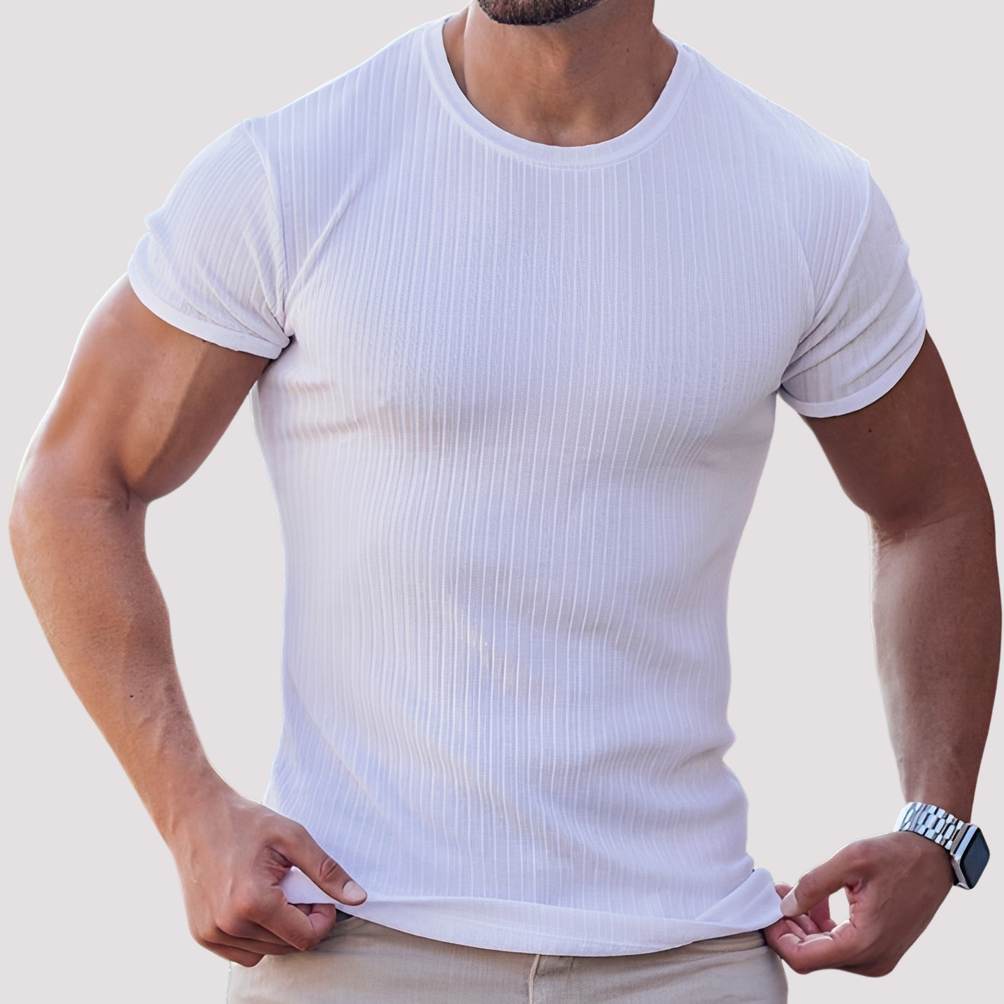 Jack - T-shirts moulants en tissu extensible