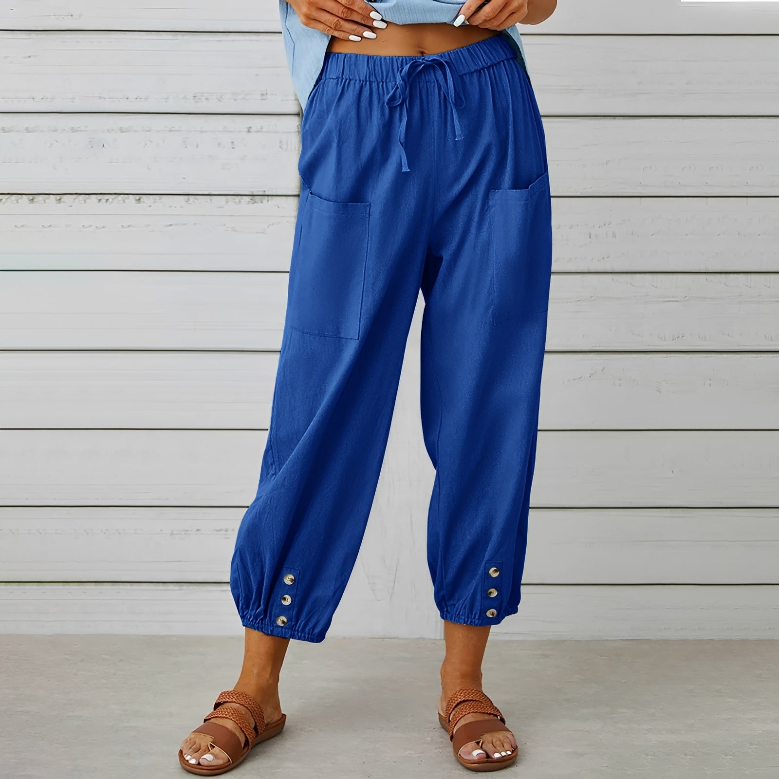 Christa - Pantalon ample, relax et court pour femmes