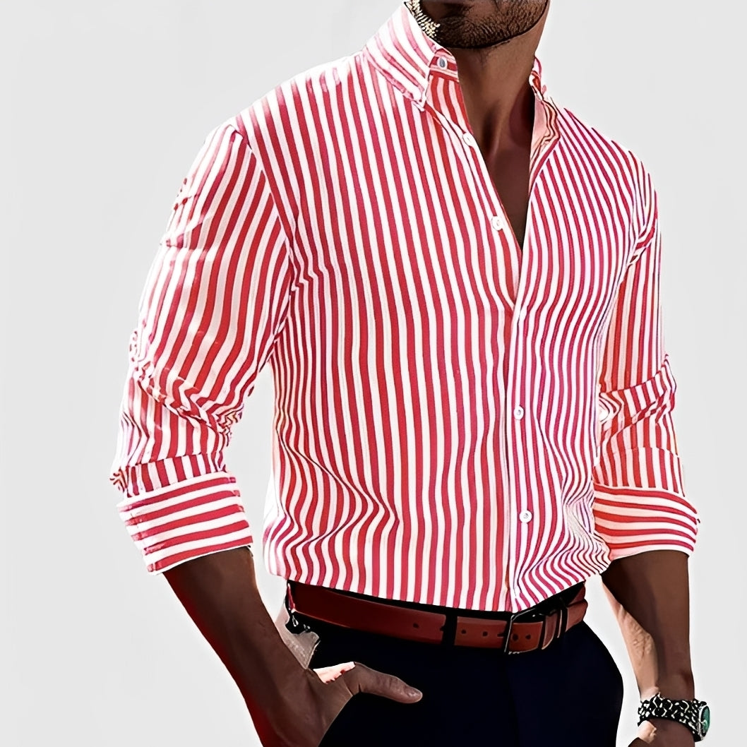 Robbins - Chemise à rayures casual avec manches longues