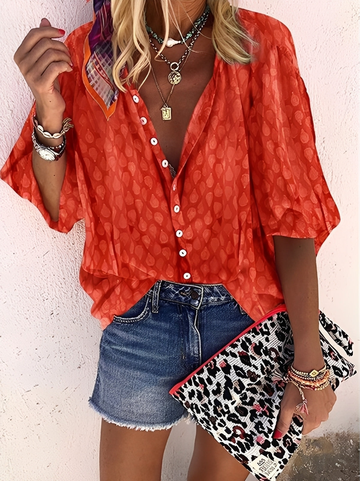 Jesse – Blouse pour femme – coupe ample et décontractée