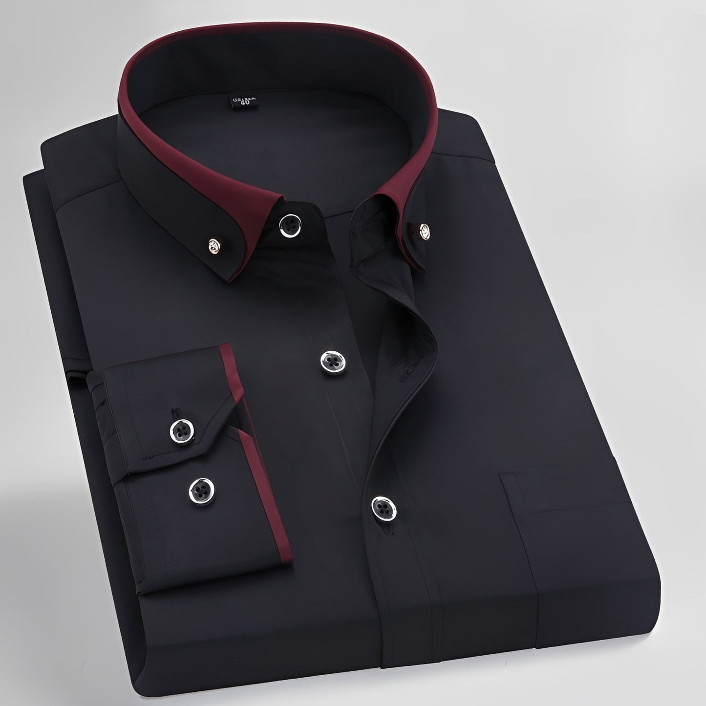 Glindel - Chemise homme classique à manches longues