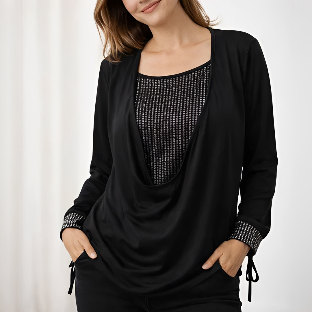Klarise - Blouse élégante à manches longues pour femme