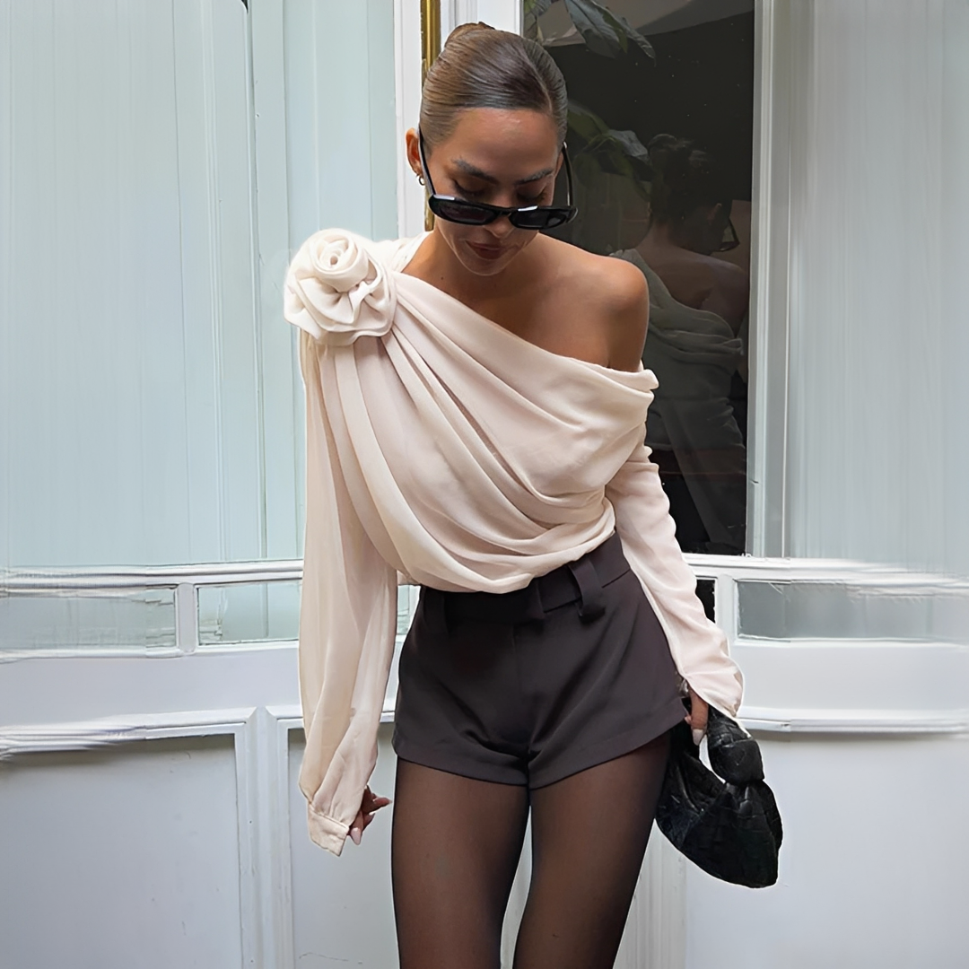 Ellise - Blouse élégante à coupe asymétrique