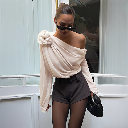 Ellise - Blouse élégante à coupe asymétrique