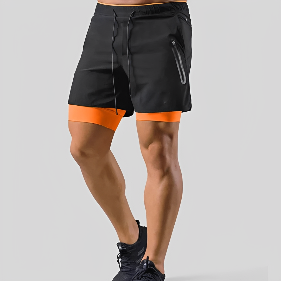 Steven - Short pour homme - Double couche pour le sport