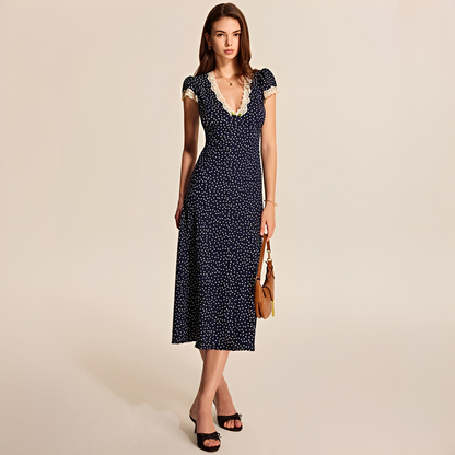 Janette - Robe tendance avec dentelle
