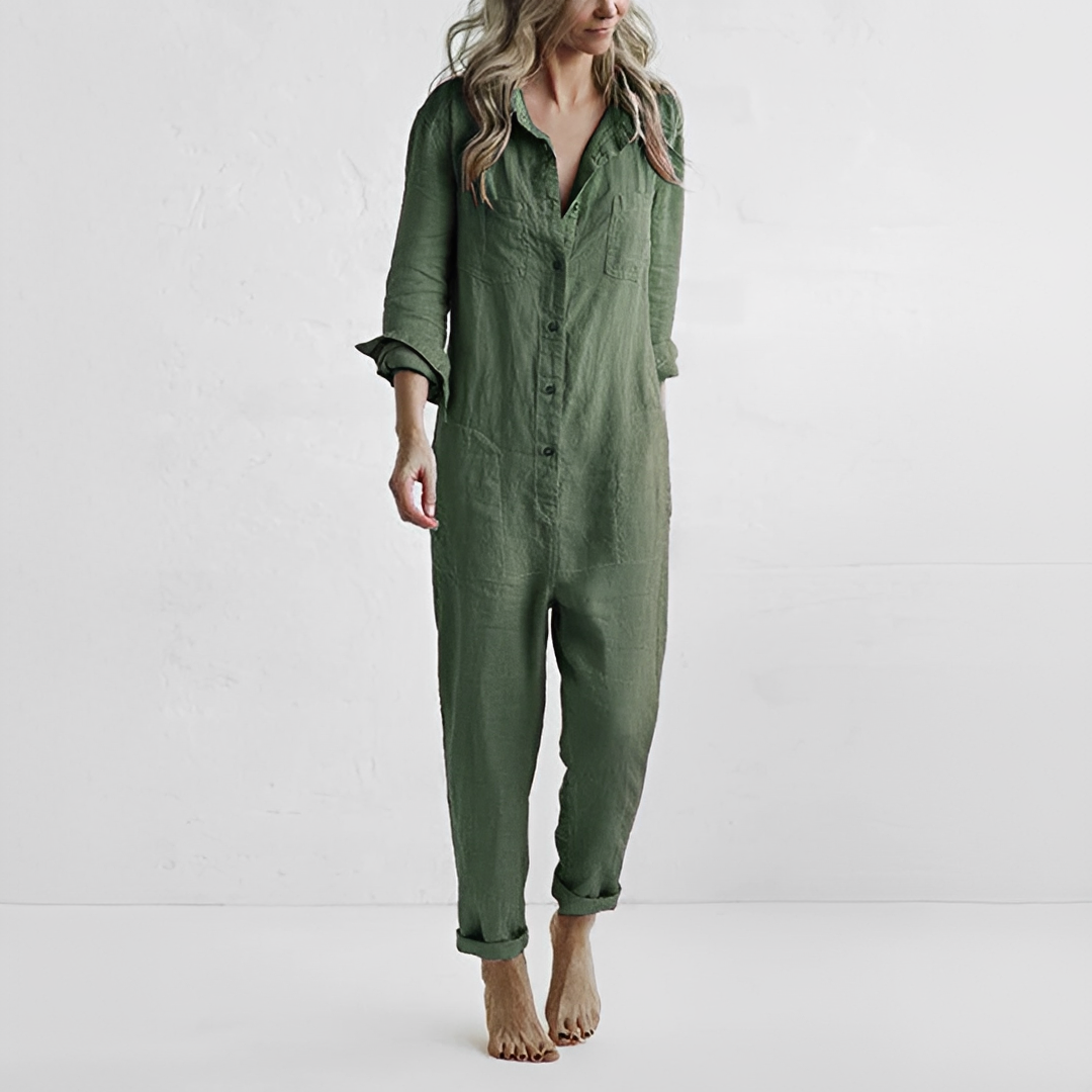 Novaria - Combinaison estivale à manches longues pour femme