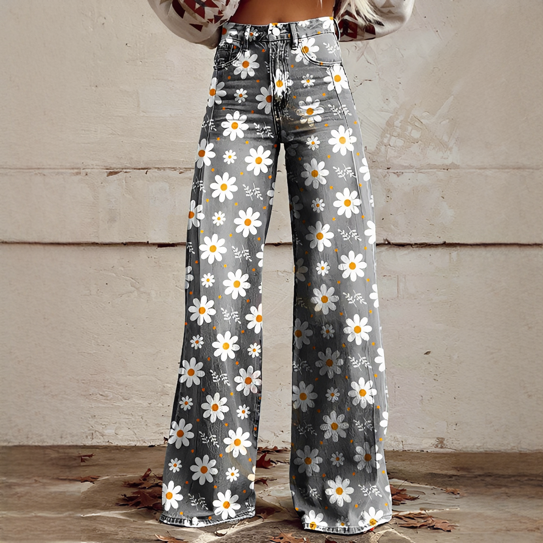 Shannon - Pantalon Large Raffiné