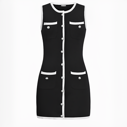 Delilah - Robe chic courte sans manches