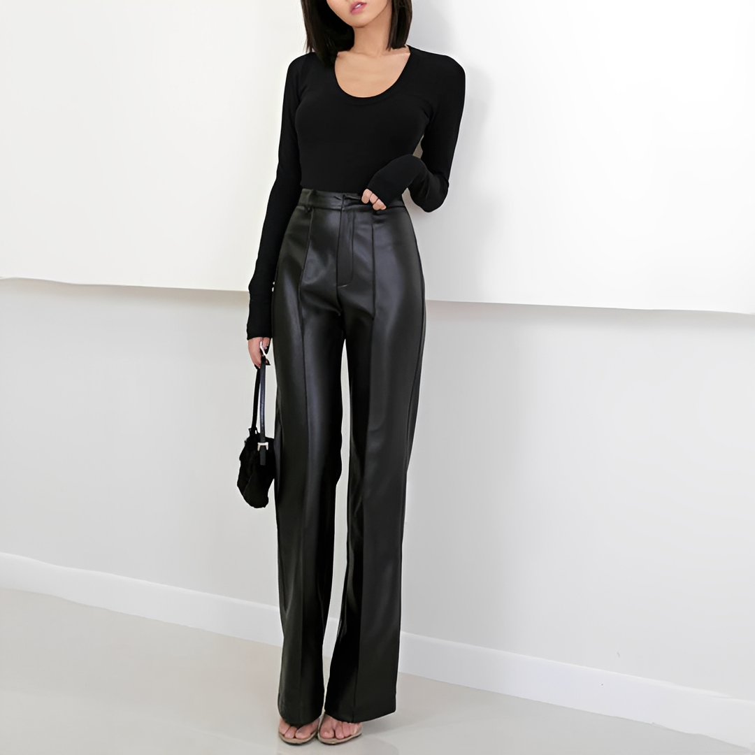 Naomi - Pantalon élégant taille haute
