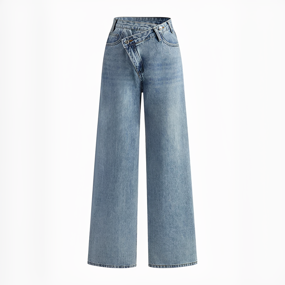 Jolina - Pantalon taille asymétrique