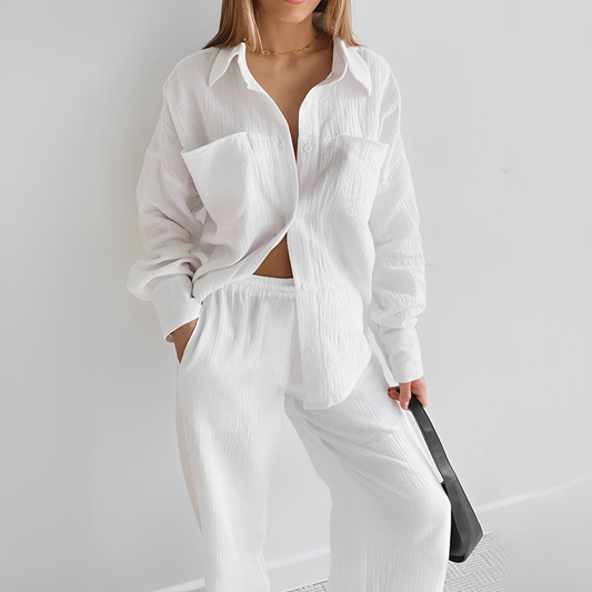 Lucille - Ensemble Décontracté Deux Pièces avec Pantalon