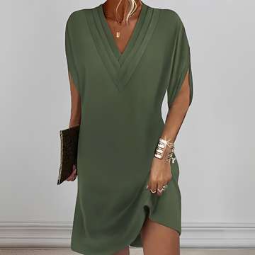 Jazlynn - Robe plissée avec manches chauve-souris