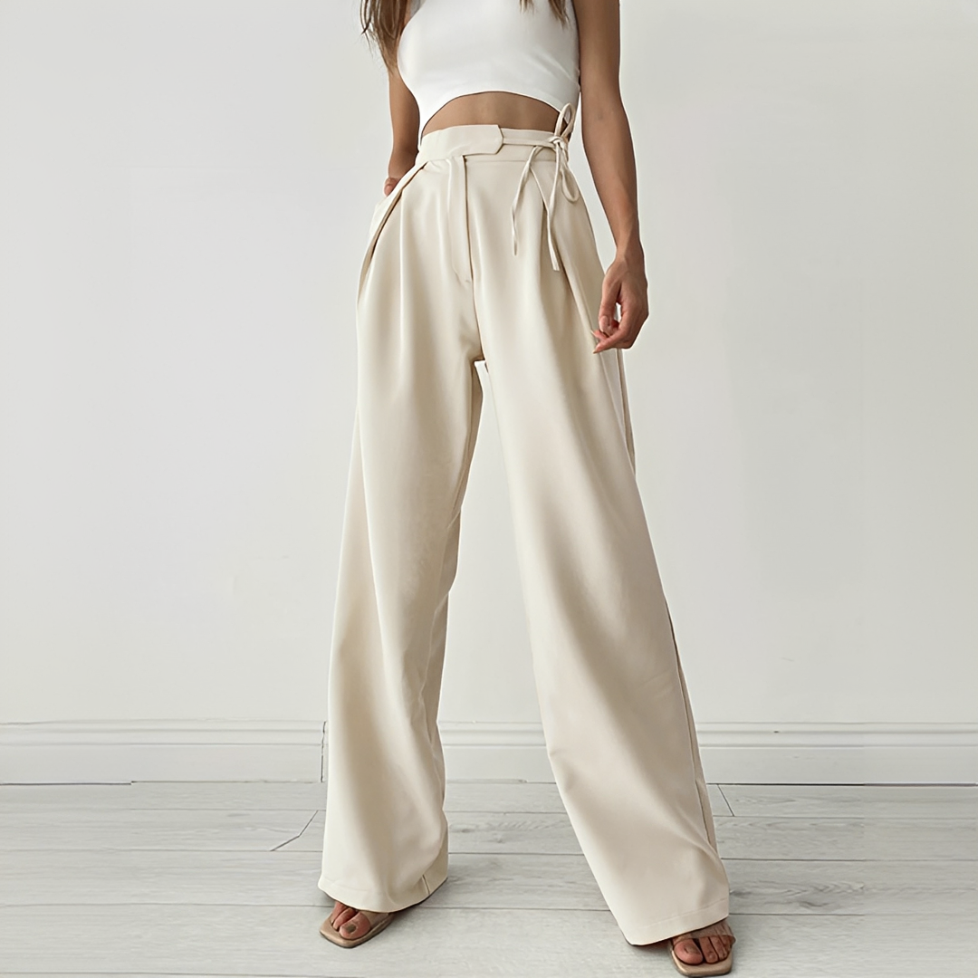 Ezra - Pantalon Décontracté à Jambes Larges