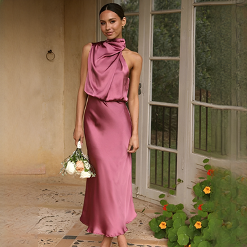 Juliana - Robe moderne sans manches avec col halter